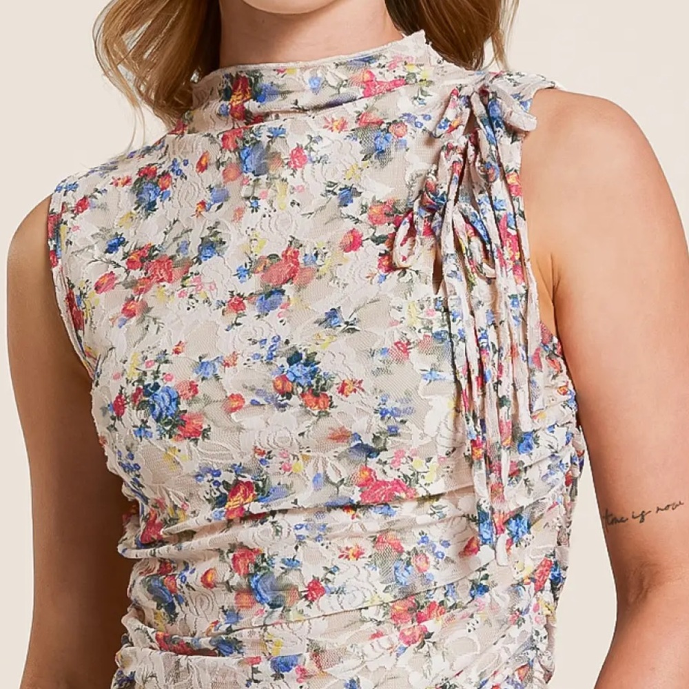 Floral Sleeveless Top